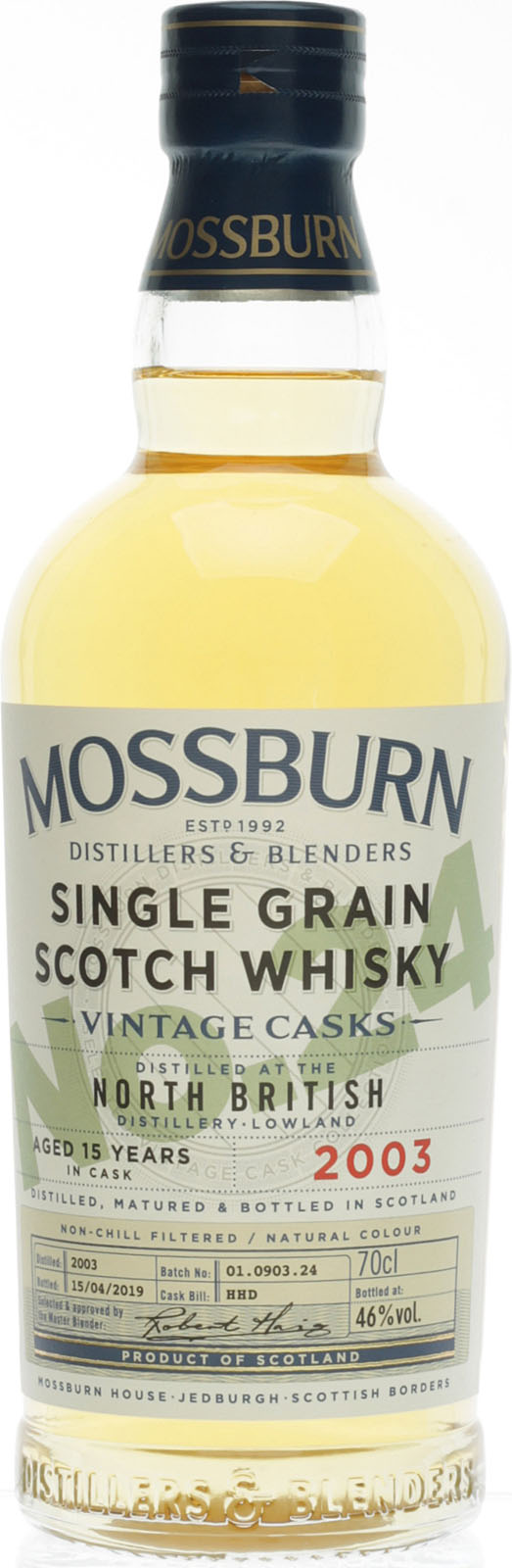 Mossburn North British 2003 | Vintage Cask 24 Lowland | Single Grain Scotch Whisky | 46% 0,70l!