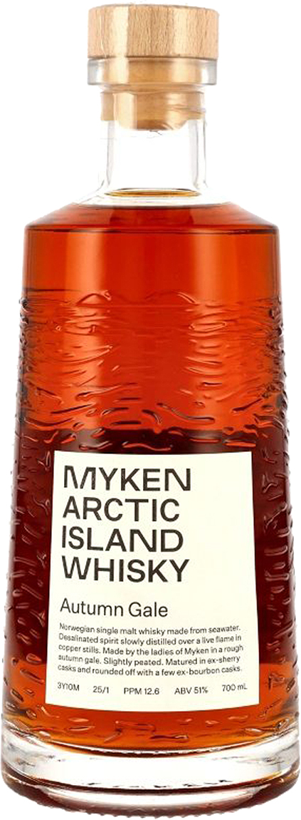 Myken Autumn Gale 3 years | Arctic Island Single Malt | Whiskey 51% 0,7l