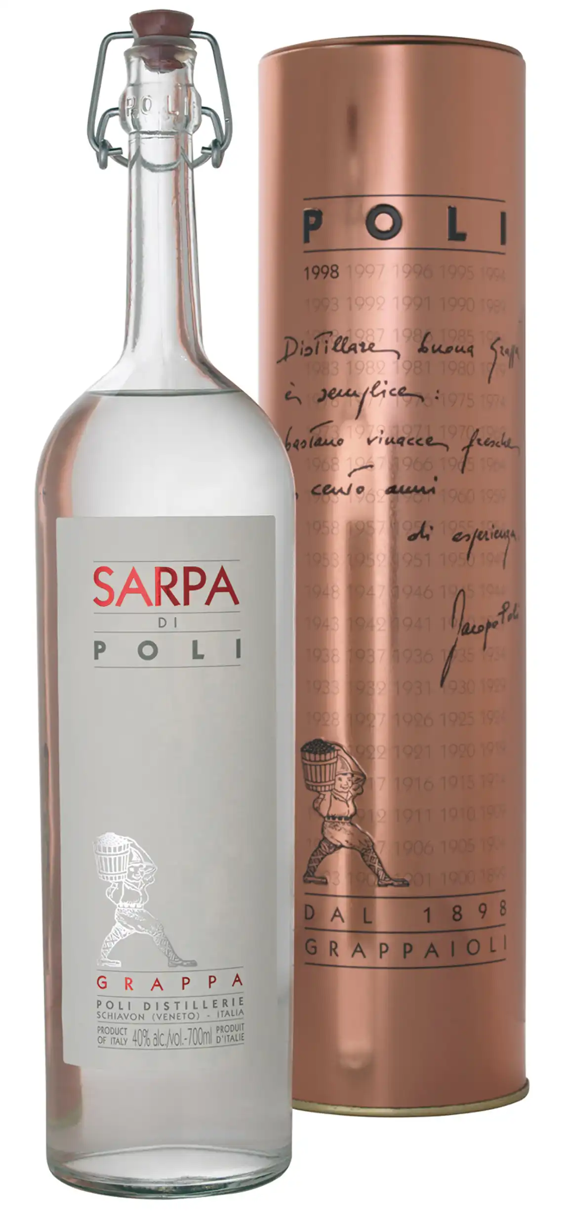 Poli Grappa Sarpa di Poli | 40% 0,70