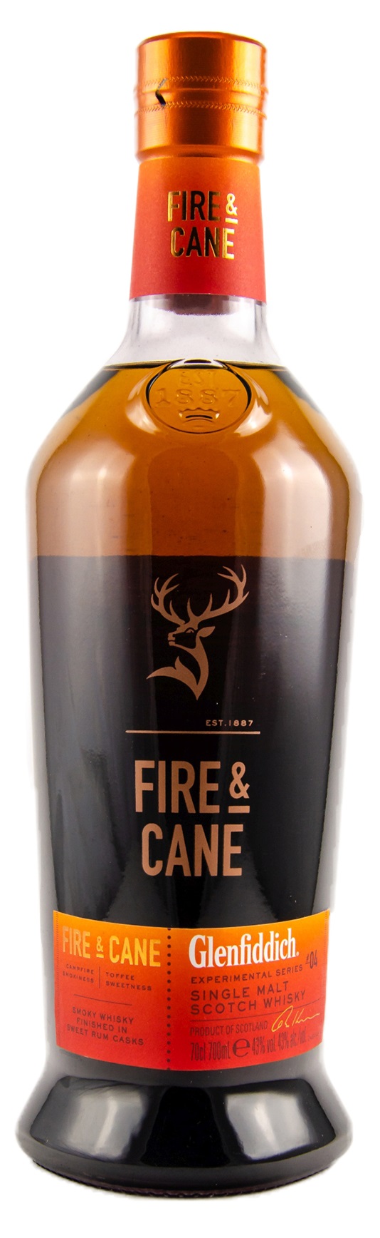 Glenfiddich Fire & Cane | Speyside Malt Whisky 43% 0,7l!