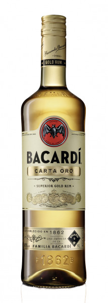 Bacardi Carta Oro Rum 40% 1,0l