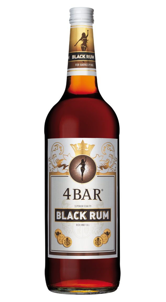 4 Bar Black Rum 37,5% 1,0l