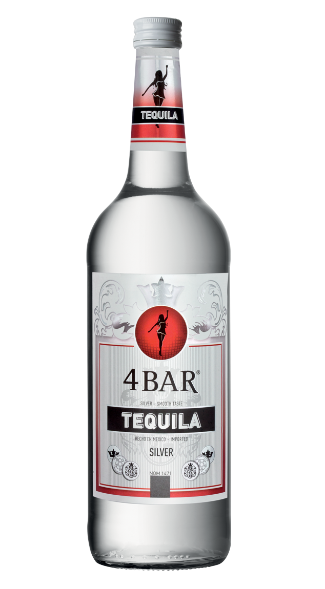 4 Bar Tequila Silver 38% 1,0l