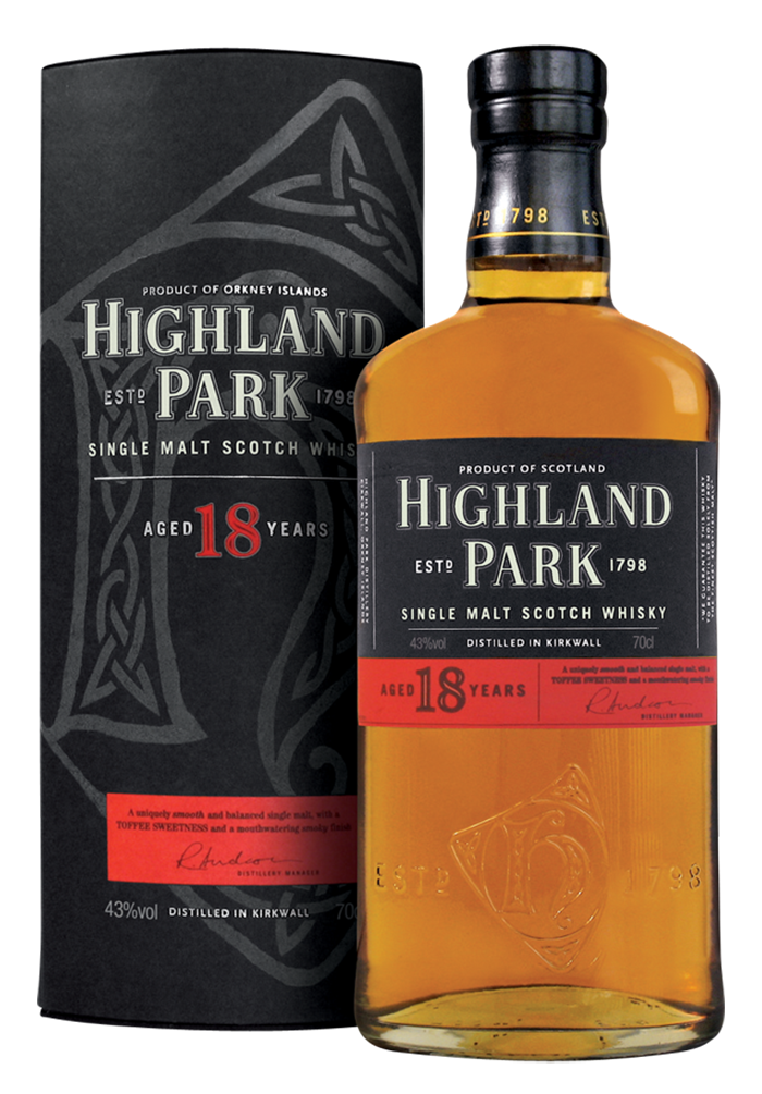 Highland Park 18 years Orkney Single Malt Whisky 0,7l