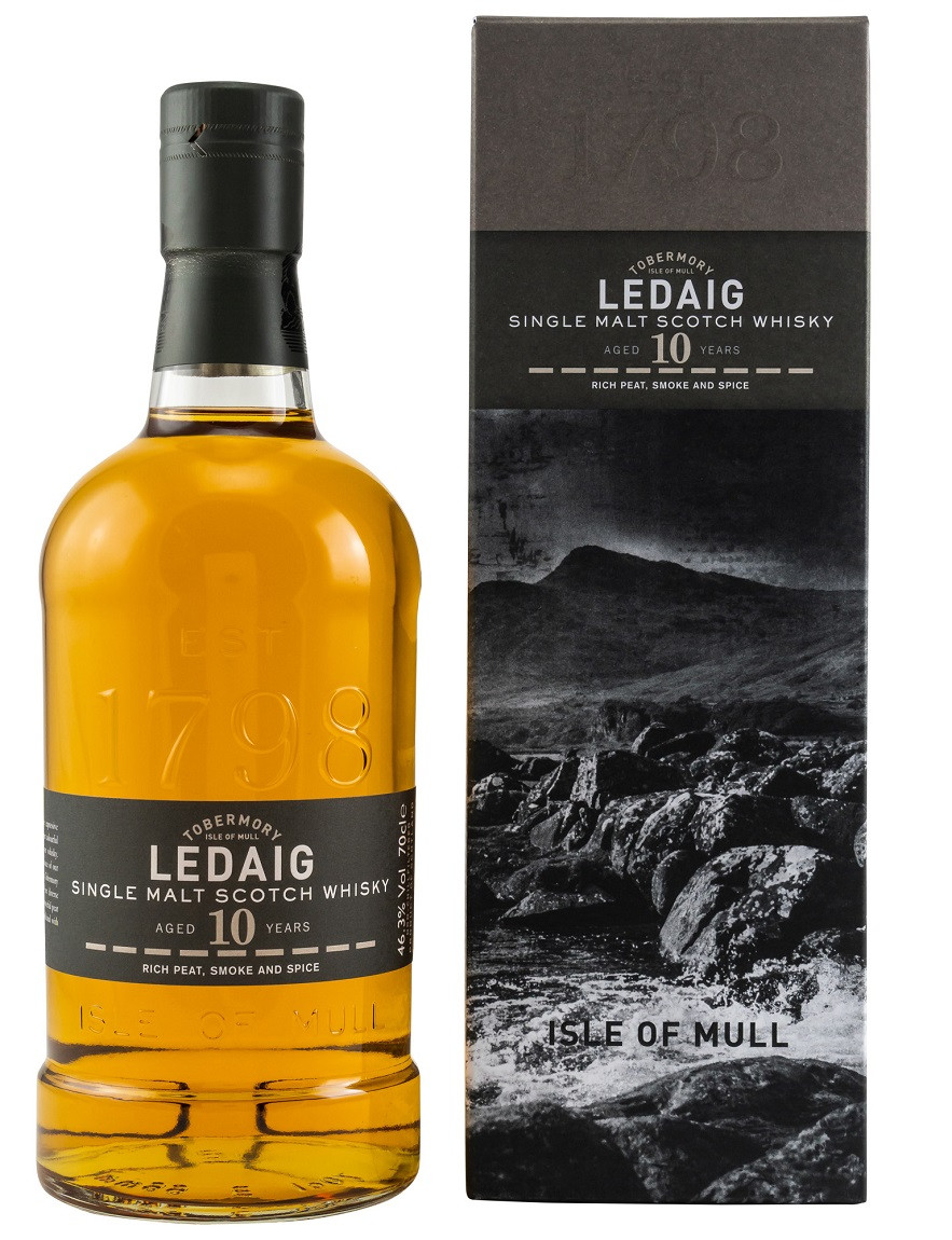 Ledaig 10 years Isle of Mull Single Malt Whisky 46,3% 0,70l !