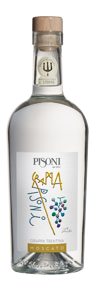 Pisoni Moscato Grappa 43% 0,70l