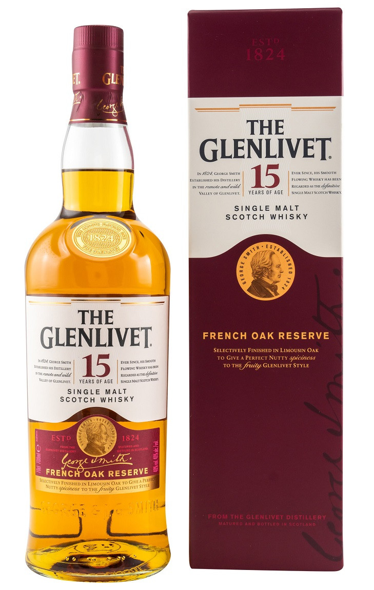 The Glenlivet French Oak Reserve 15 years Speyside Malt Whisky 40% 0,7l