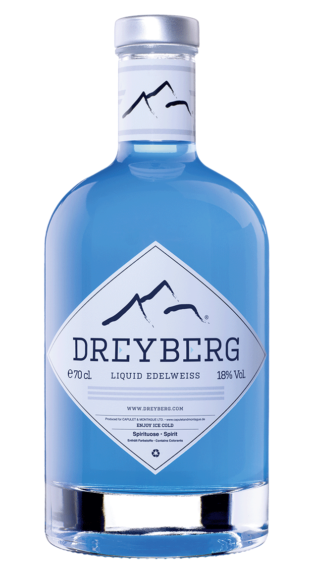 Dreyberg Liquid Edelweiss Blue 18% 0,7l!