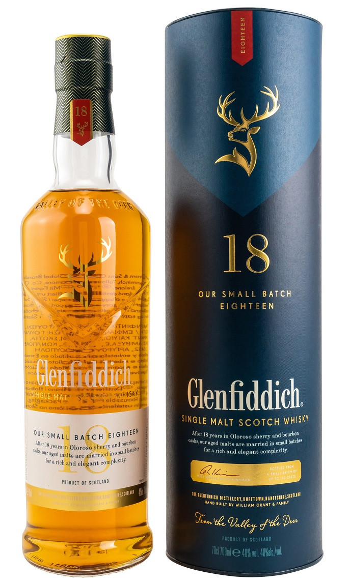 Glenfiddich 18 years Small Batch Reserve Speyside Malt Whisky 40% 0,7l