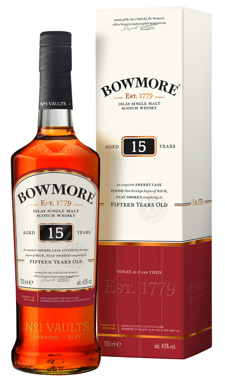 Bowmore 15 years Islay Single Malt Whisky 0,7l