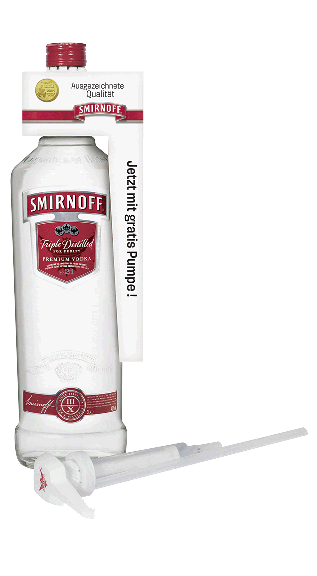 Smirnoff Vodka Red Label 37,5% 3,0l
