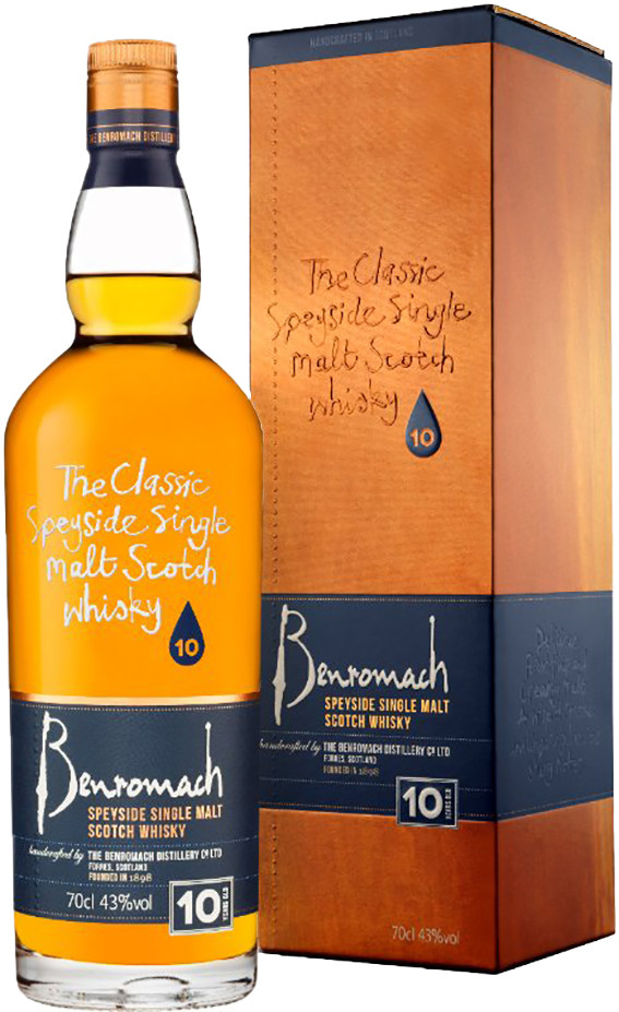 Benromach 10 years Speyside Single Malt Whisky 43% 0,70l!