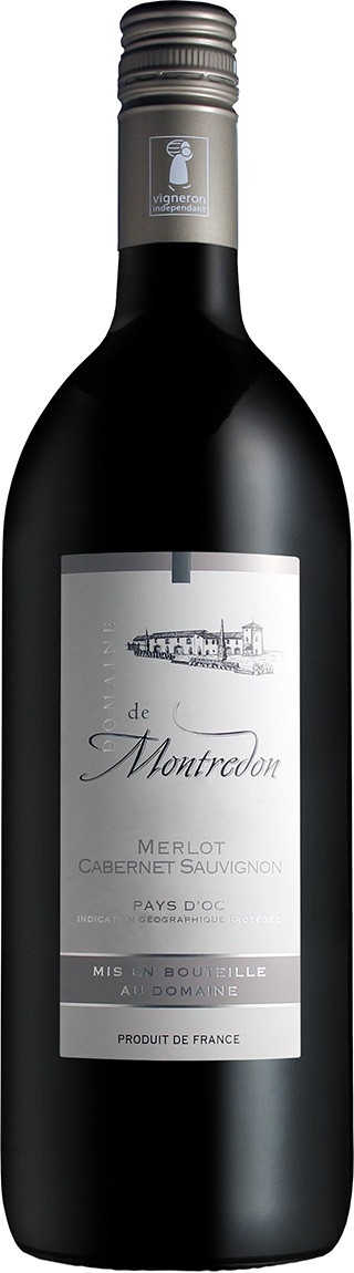 2022 Montredon Merlot Cabernet Sauvignon Pays d&#039;Oc 1,00l