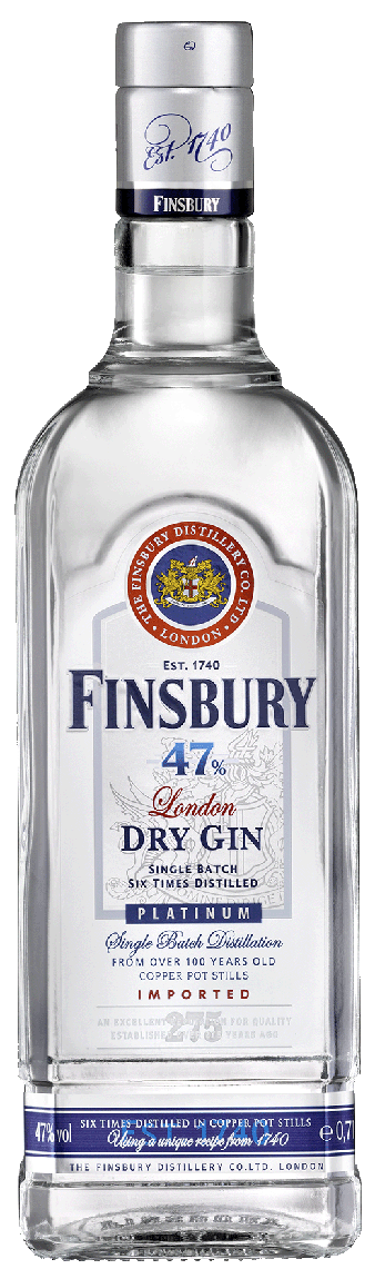 Finsbury Gin Platinium 47% 0,7l!