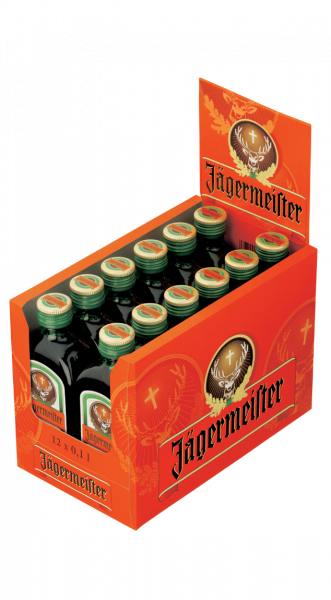 Jägermeister 35% 12 Fl. a 0,1l !