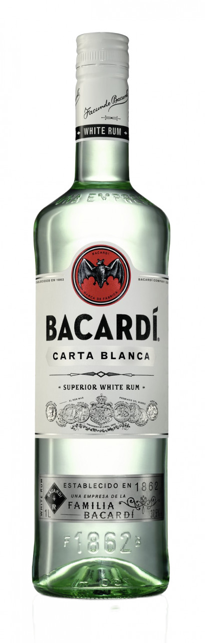 Bacardi Carta Blanca Rum 37,5% 1,0l