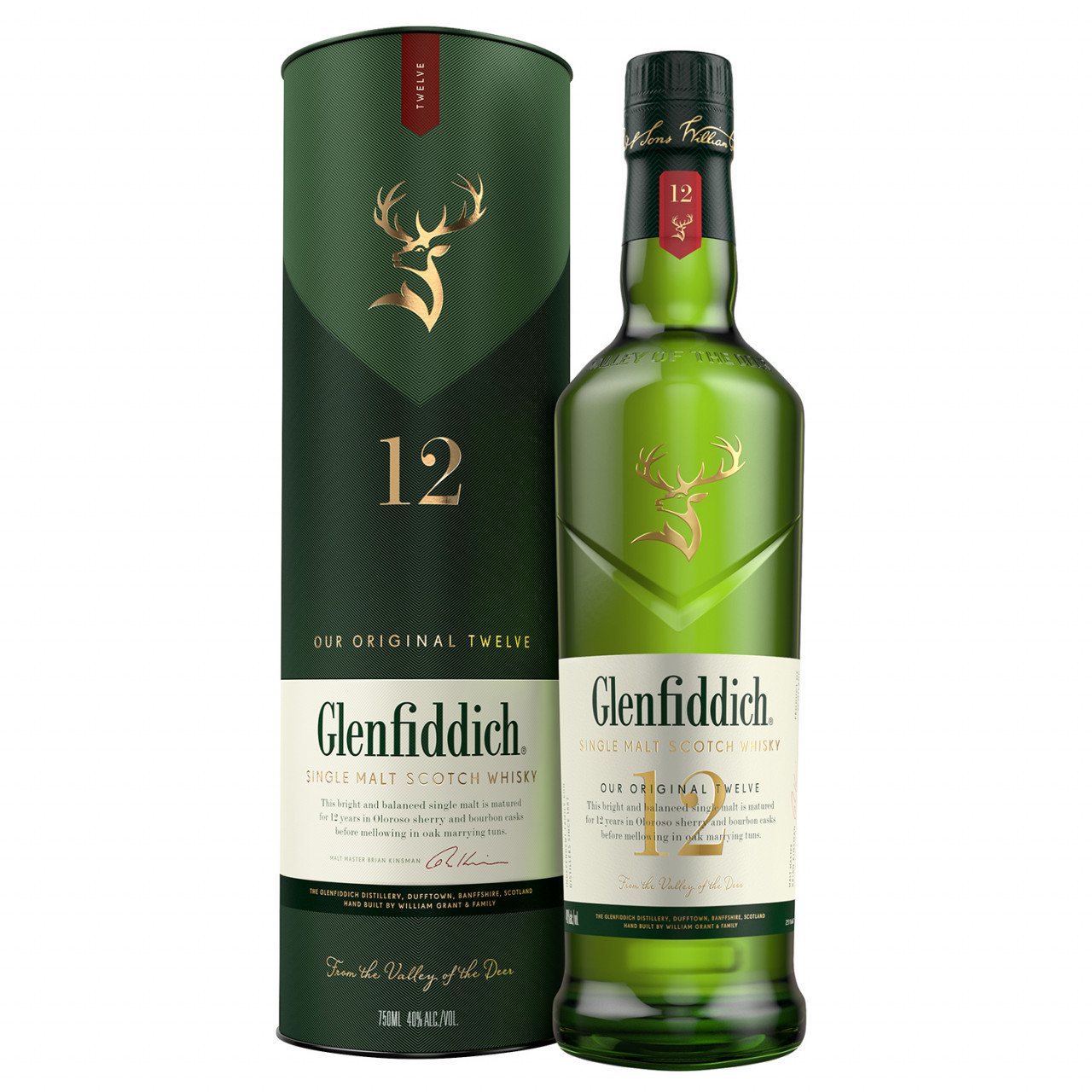 Glenfiddich 12 years Speyside Malt Whisky 40% 0,7l